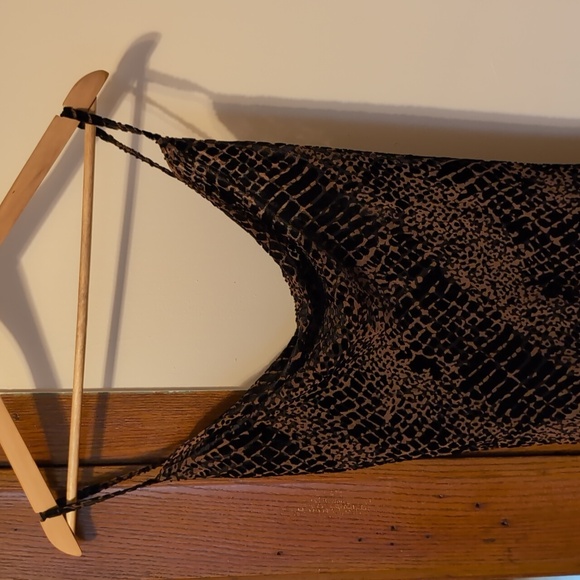 Velvet snake print Hutch midi dress, XS - Picture 6 of 7